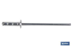 COFAN 07064016 - REMACHE ALUMINIO MULTIGRIP 4 X 16 MM