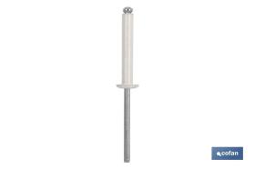 COFAN 07153215 - REMACHE ALUMINIO NORMAL BLANCO 3.2 X 15 MM