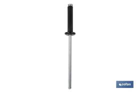 COFAN 07154014N - REMACHE ALUMINIO NORMAL NEGRO 4 X 14 MM
