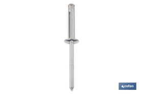 COFAN 07214013 - REMACHES ALUMINIO TRÉBOL 4 X 13 MM