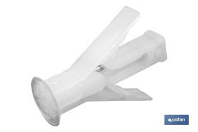 COFAN 07690810 - TACO PLADUR CON ALAS 8 X 35 MM