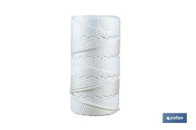 COFAN 08101049 - CUERDA TRENZADA DE POLIESTER 5 MM 200 MTS BCO