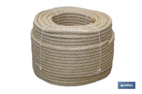 COFAN 08101058 - CUERDA SISAL 4 CABOS 8 MM 100 MTS NATURAL