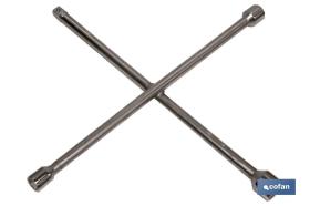 COFAN 09400053 - LLAVE DE CRUZ 17 X 19 X 21 X 1/2'