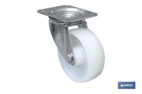 COFAN 09403103 - RUEDA NYLON CON PLACA Ø125X40MM