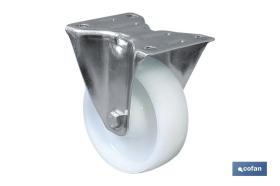 COFAN 09403113 - RUEDA NYLON FIJA Ø125X40MM