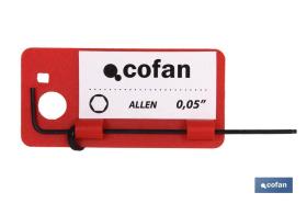 COFAN 09508514 - LLAVE ALLEN PULGADAS M- 3/8'