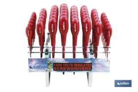 COFAN 09509012 - EXPOSITOR DESTORNILLADOR 1000V-48 PCS.
