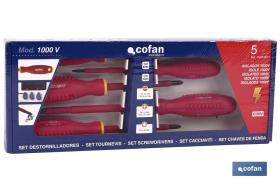 COFAN 09509015 - SET 5 DESTORNILLADORES 1000V