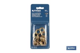 COFAN 09510502 - KIT DE 12 SETS DE OJETES 10 MM