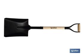 COFAN 09517106 - PALA CUADRADA 340MM MANGO MADERA CERRADO