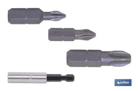 COFAN 09594001 - SURTIDO PUNTAS 1/4' PH-1-2-3X25+ADAPTADOR