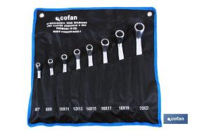 COFAN 09603053 - SET 12 PCS LLAVES ACODADAS DE 6-7 A 30-32
