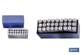 COFAN 09626105 - CONJUNTO ESTAMPACIÓN LETRAS 6 MM