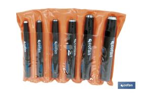 COFAN 09626391 - CONJUNTO SACABOCADOS 6 PCS (5 - 12 MM)