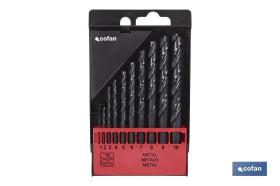 COFAN 09738124 - ESTUCHE BROCAS HSS - MEDIDAS: 1 - 10MM (10 PCS)