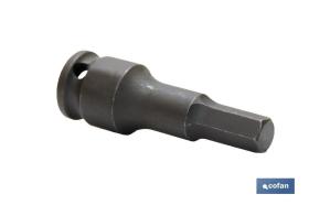 COFAN 09765512 - VASO IMPACTO 3/8' HEXAG. MACHO 15 MM
