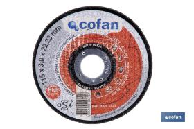 COFAN 10010115 - DISCO CORTE - 115X3,0X22,23 METAL PROFES.