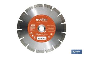 COFAN 10121230 - DISCO DIAMANTE CANTERO SILENCIOSO 230MM