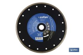 COFAN 10150125 - DISCO DIAMANTE TURBO EXTRAFINO 125MM.