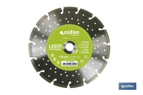 COFAN 10170125 - DISCO LASER PROFES. LARGA VIDA 125MM.