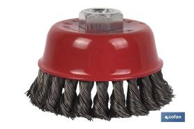 COFAN 10250073 - CEPILLO COPA TRENZADO M14 Ø125 ACERO 0.3MM