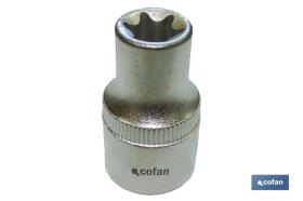 COFAN 14008208 - LLAVE DE VASO 1/2' TORX HEMBRA E-10