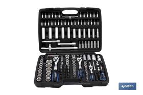 COFAN 14009017 - MALETIN 171 PCS PROFESIONAL 1/2', 3/8' Y 1/4'