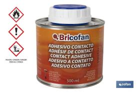 COFAN 15001195 - BOTE ADHESIVO CONTACTO BRICOFAN C/PINCEL (500ML)