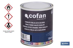 COFAN 15002312 - ESMALTE FORJA ALTA CALIDAD (750 ML) 'GRIS'