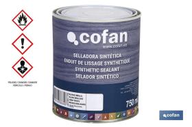 COFAN 15002330 - SELLADORA SINTÉTICA BRICOFAN BLANCO (750ML)
