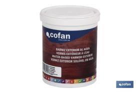 COFAN 15002350 - BARNIZ EXTERIOR AL AGUA (750 ML)