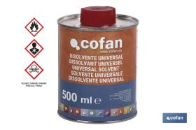 COFAN 15002366 - DISOLVENTE UNIVERSAL COFAN (500ML)