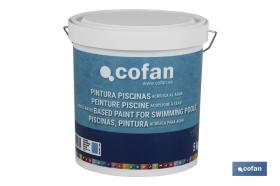 COFAN 15002391 - PINTURA PISCINAS ACRILICA AL AGUA (AZUL 5 KG)