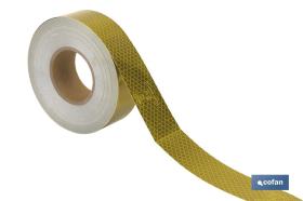 COFAN 199031 - ROLLO RETROREFLECTANTE CONTINUO - 50M AMARILLO