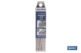 COFAN 20501007 - SIERRA CALAR (5PCS) T101BR HCS 75X2,5 MADERA/PLAST