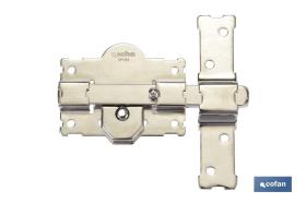 COFAN 31102050N - CERROJO BOTON/LLAVE NIQUELADO R/105 - 50 MM