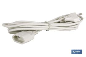 COFAN 51001010 - PROLONGADOR BIPOLAR 10A250V ESPIGAø4 CABLE 3M BLANCO