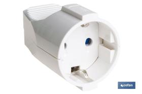 COFAN 51001026 - BASE ENCHUFE AEREA BLANCA (16A-250V)