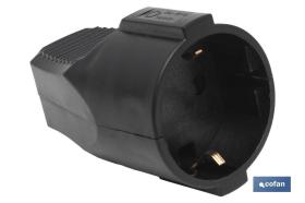 COFAN 51001027 - BASE ENCHUFE AEREA NEGRA (16A-250V)