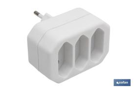 COFAN 51001029 - ADAPTADOR 3 VIAS FRONTALES (10A)