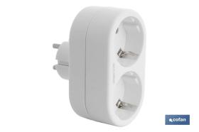 COFAN 51001033 - ADAPTADOR 2 VIAS FRONTAL SCHUKO (3.500W)