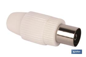 COFAN 51001046 - CONECTOR ANTENA HEMBRA RECTO (9,5MM)