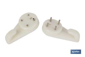 COFAN 61000102AU - BLÍSTER DE 2 UDS. CUELGACUADROS 40 MM VENTA UNITARIA