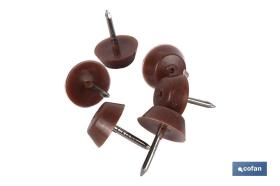 COFAN 61000152AU - BLÍSTER DE 6 UDS. TOPE DE SILLA  BLANCO VENTA UNITARIA