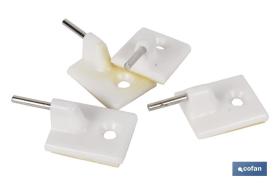 COFAN 61000182AU - BLÍSTER DE 4 UDS. SOPORTE MARRÓN PARA CORTINAS VENTA UNITARI