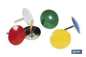 COFAN 61000214A - BL 35 UDS CHINCHETAS COLOR AMARILLA