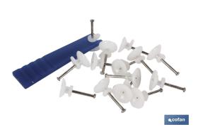 COFAN 61000301AU - BLÍSTER DE 15 UDS. CUELGAFÁCIL CON PROTECTOR VENTA UNITARIA