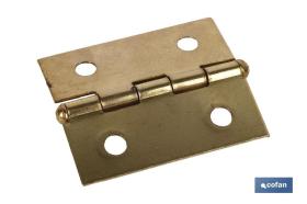 COFAN 61001202A - 2 UDS BISAGRA HIERRO LATON 40 X 35