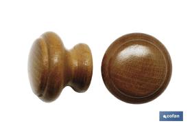 COFAN 61001262A - 2 UDS POMO ROBLE 40MM